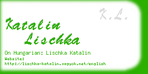 katalin lischka business card